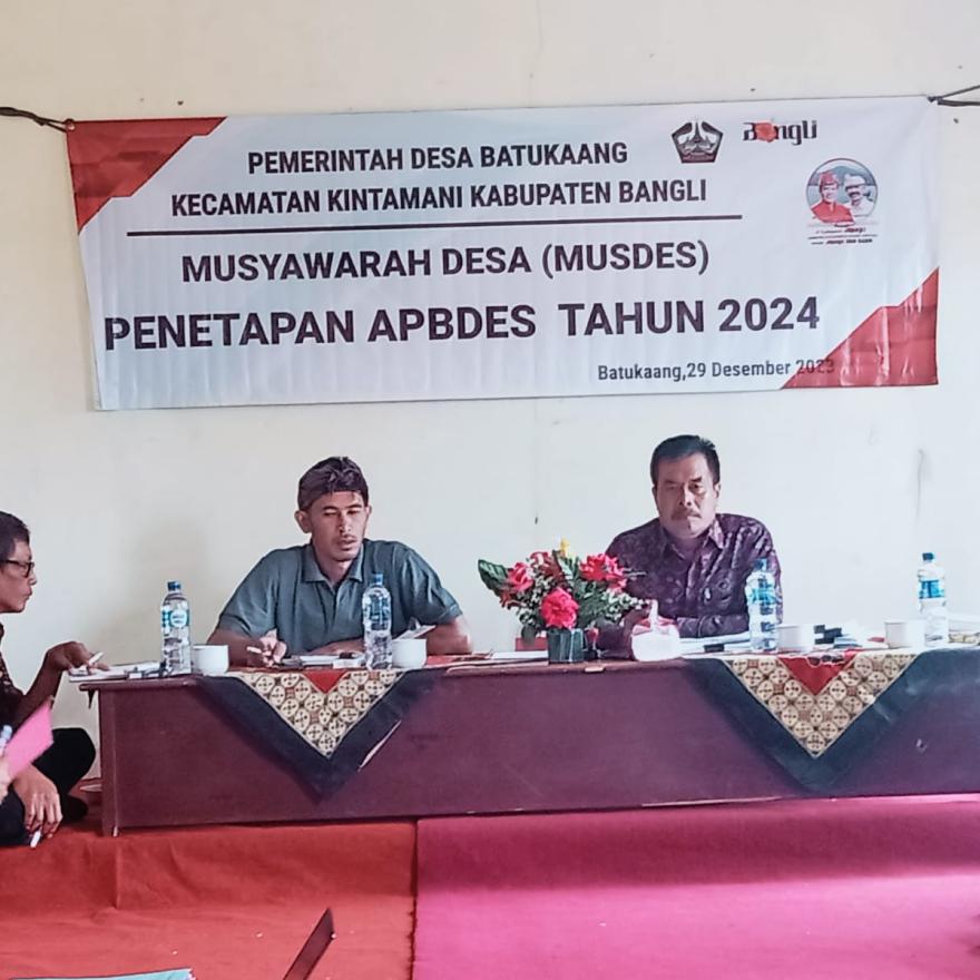 MUSDES PENETAPAN APBDES TAHUN 2024